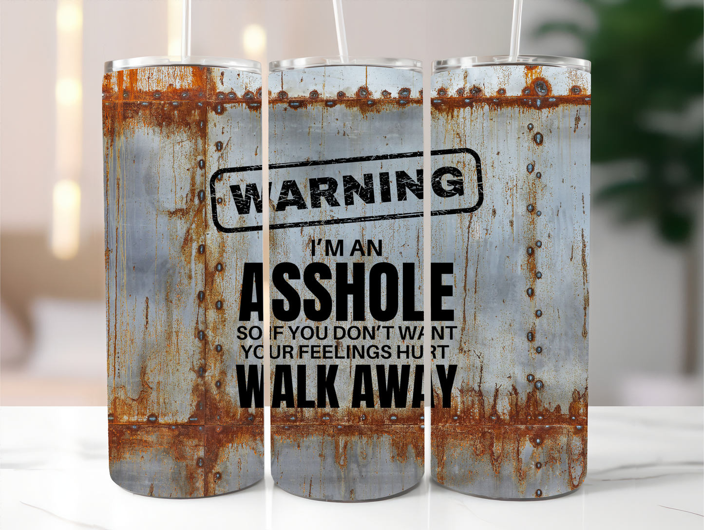 Warning 20oz Tumbler