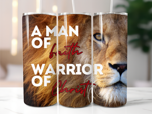 Lion, Man of Faith 20oz Tumbler
