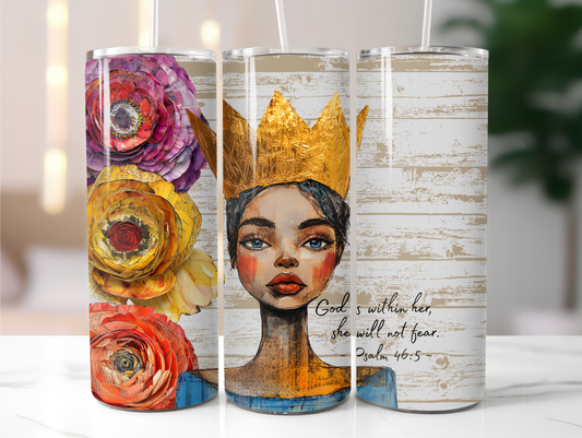 God is with her 20oz Tumbler