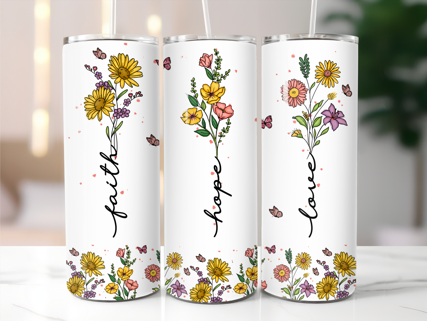 Faith, Hope, Love  20oz Tumbler