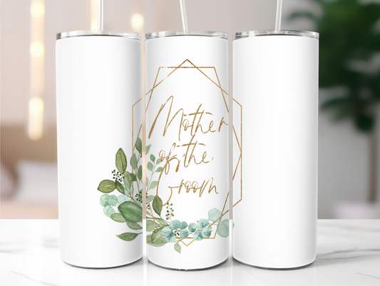 Mother of the groom gold and green 20oz Tumbler