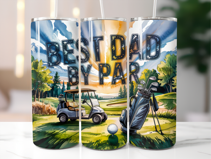 Golf - Best dad by par 20oz Tumbler