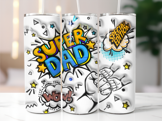 Super Dad 2 fist pumps 20oz Tumbler