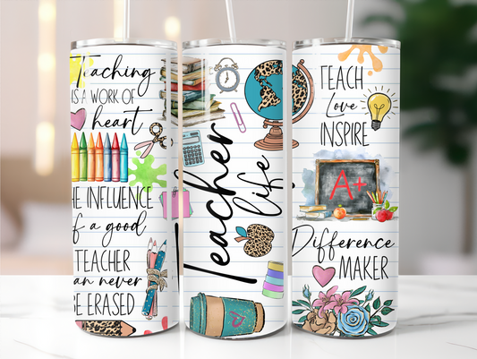 Teacher life 20oz Tumbler