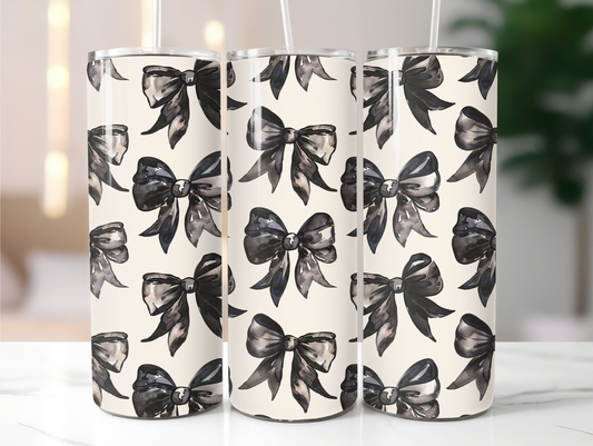 Black bows 20oz Tumbler