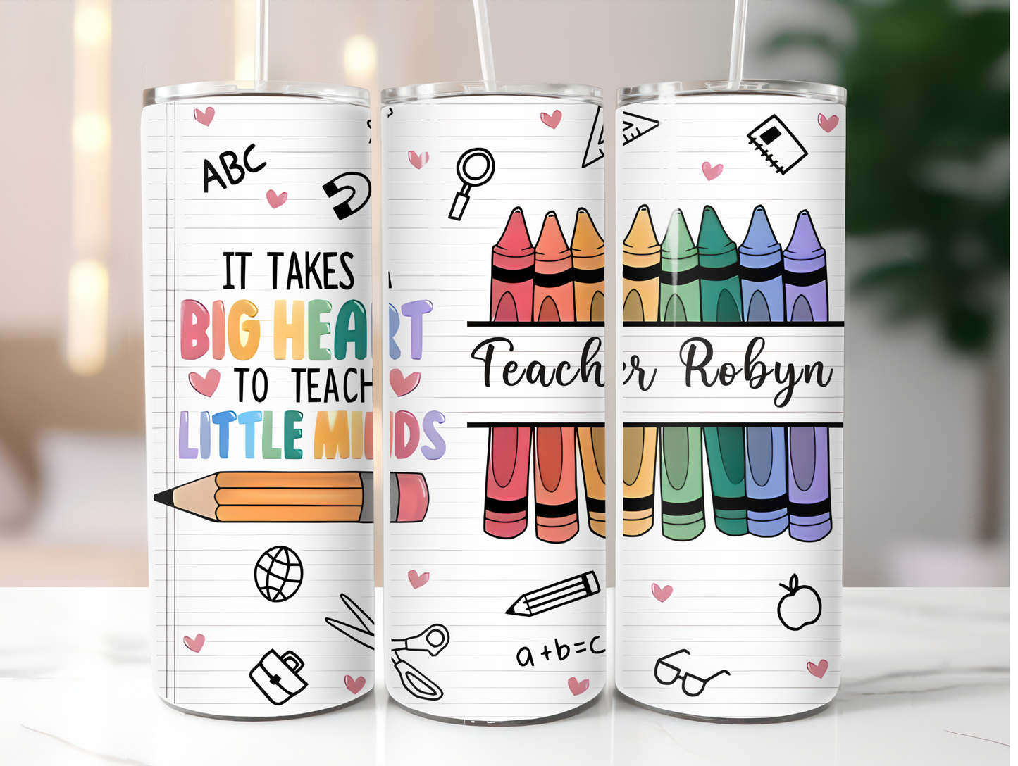 Teacher appreciation Add your name 20oz Tumbler