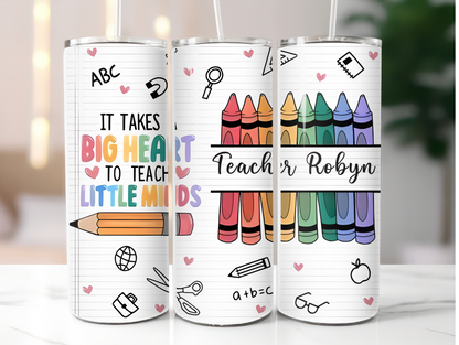 Teacher appreciation Add your name 20oz Tumbler