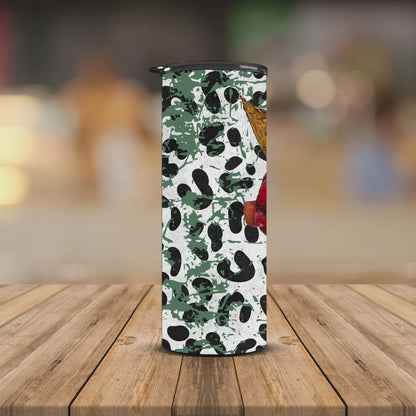 Queen with leopard print background  20oz Tumbler
