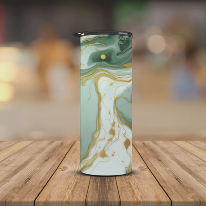 Green marble 20oz Tumbler