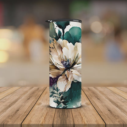 Faith doesn't make things easy floral 20oz Tumbler