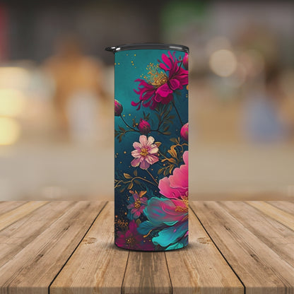 Dark Floral 20oz Tumbler