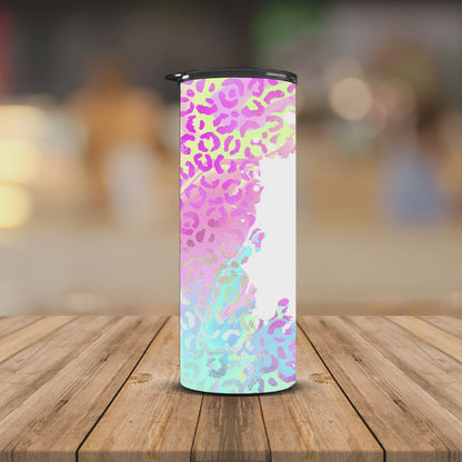 Leo colourful messy bun 20oz Tumbler