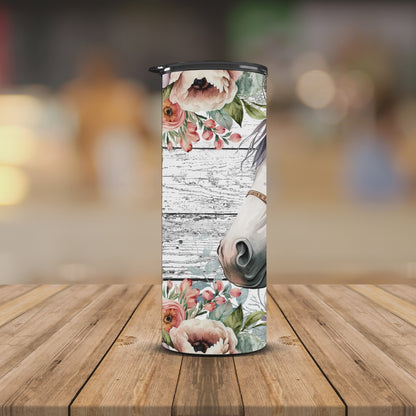 Horse floral 20oz Tumbler