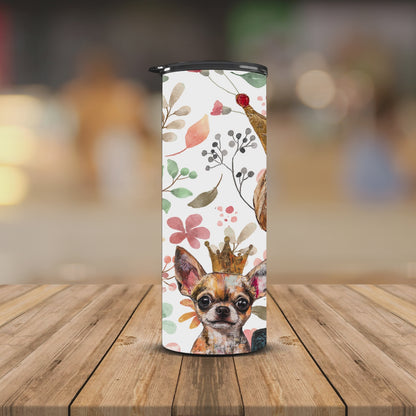 Queen with her dog and tea 20oz Tumbler