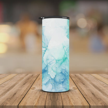 Marble blue Add your name 20oz Tumbler