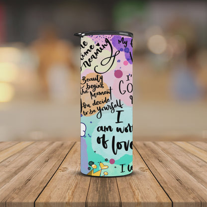 Words of affirmation 20oz Tumbler